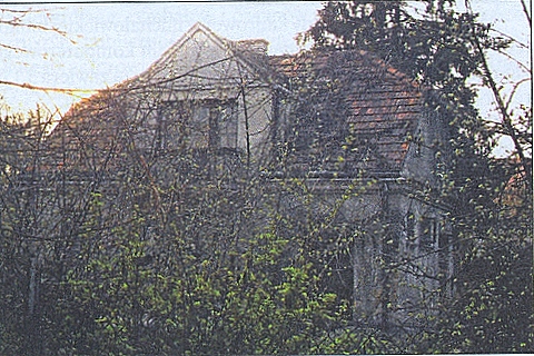 Dom Czesława Ostrowskiego od strony Urzędu Gminy